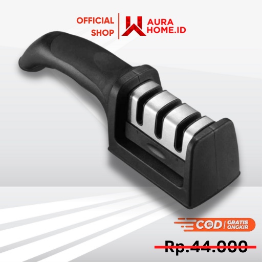 Pengasah Pisau Dapur Multifungsi Knife Sharpener 3 Slot  Alat Mesin Asah Pengasah Asahan Pisau Tajam