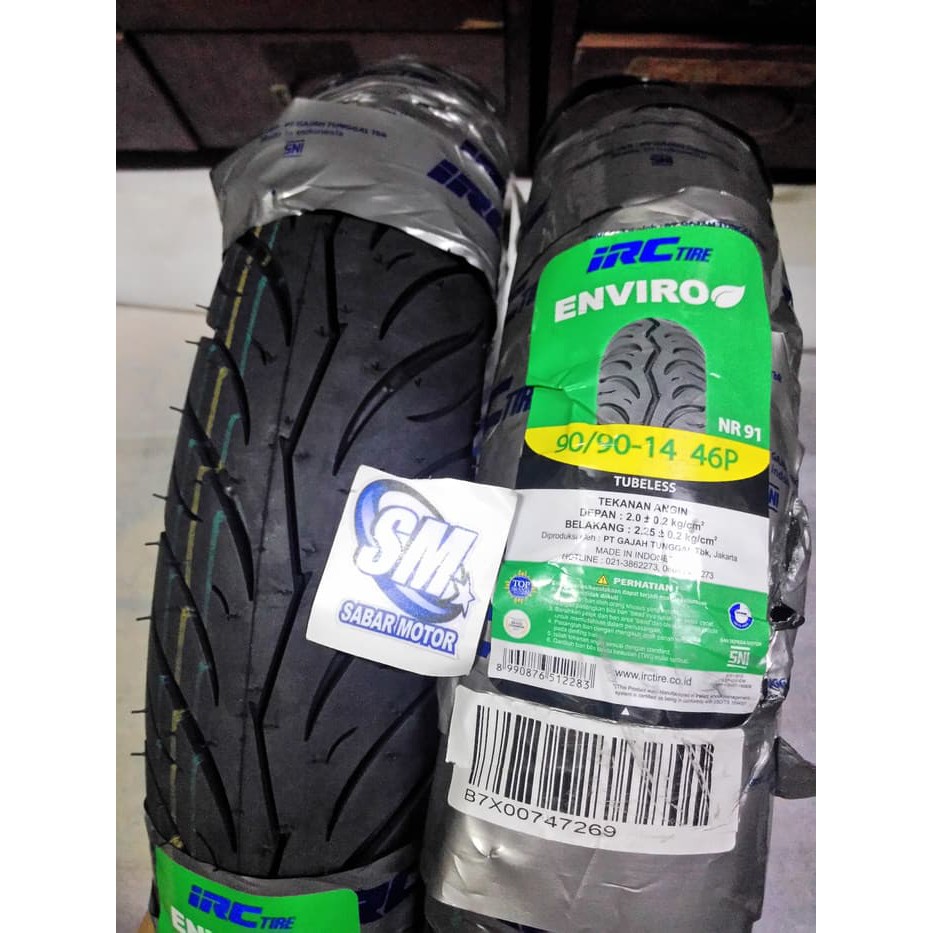 Ban IRC 90/90-14 Enviro NR91 Tubeless