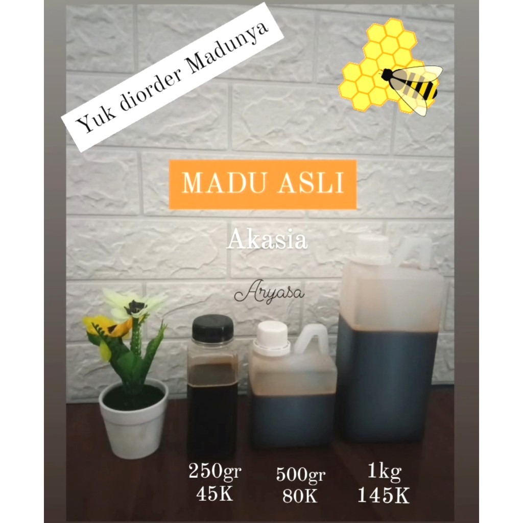 

Madu Akasia Honey Acacia Asli Murni Hitam Promil 100% Murah Kualitas Premium 250gr 500gr 1k