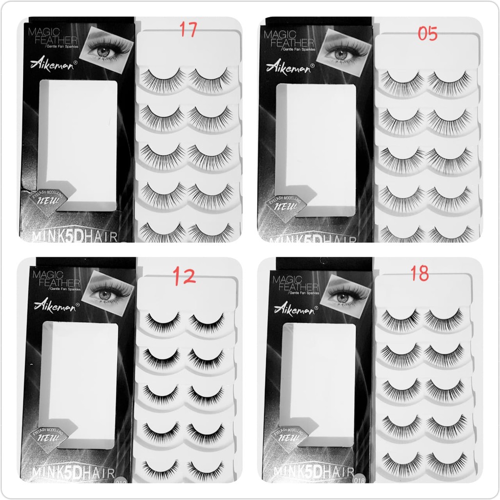 Bulu Mata Palsu Handmade 5D eyelashes fake lashes 1 Pack 5 Pasang M748