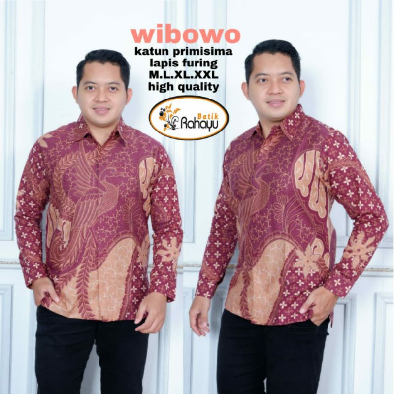 Batik Pria Lengan Panjang Rahayu Wibowo Lapis Full Furing