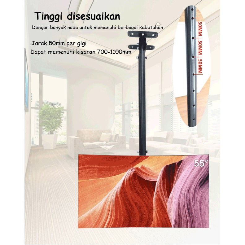 14-72 inch Plafon braket TV TV bracket ceiling