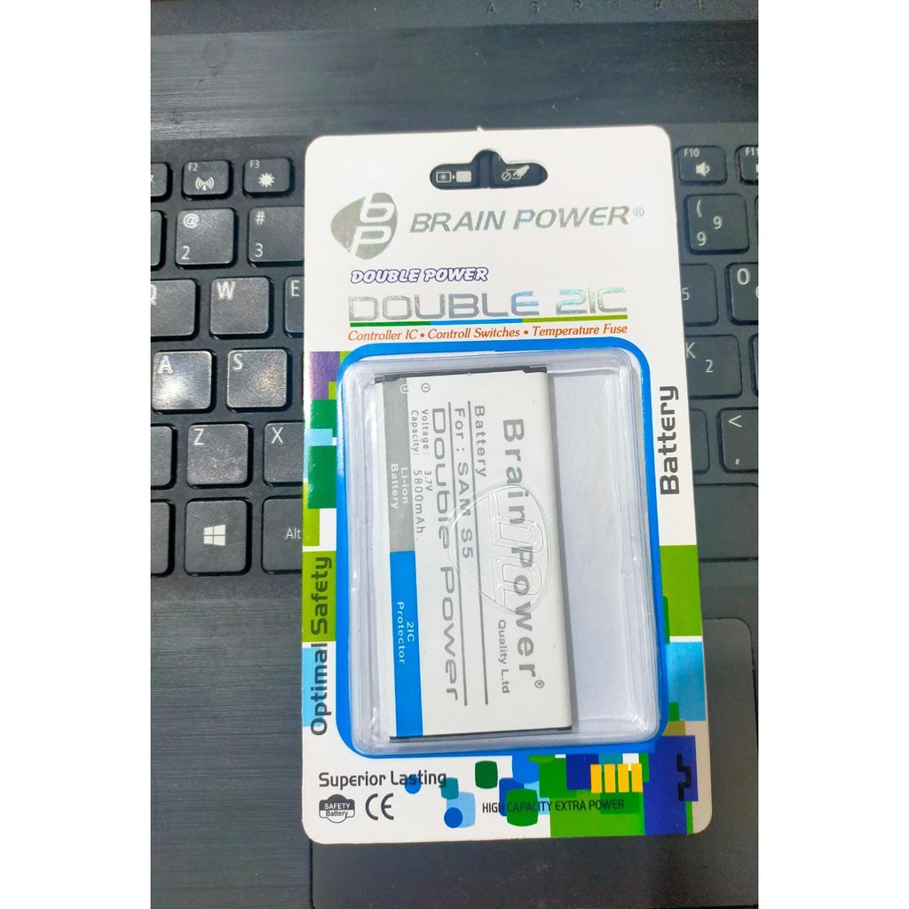 Batre Samsung Galaxy S5 G900 G900F G900H i9600 G870D Double Power / Baterai Battery Samsung S5 Brain Power