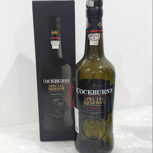 Botol Kosong Red Wine COCKBURNS Special Reserve dengan TUTUP dan DUS Asli Original