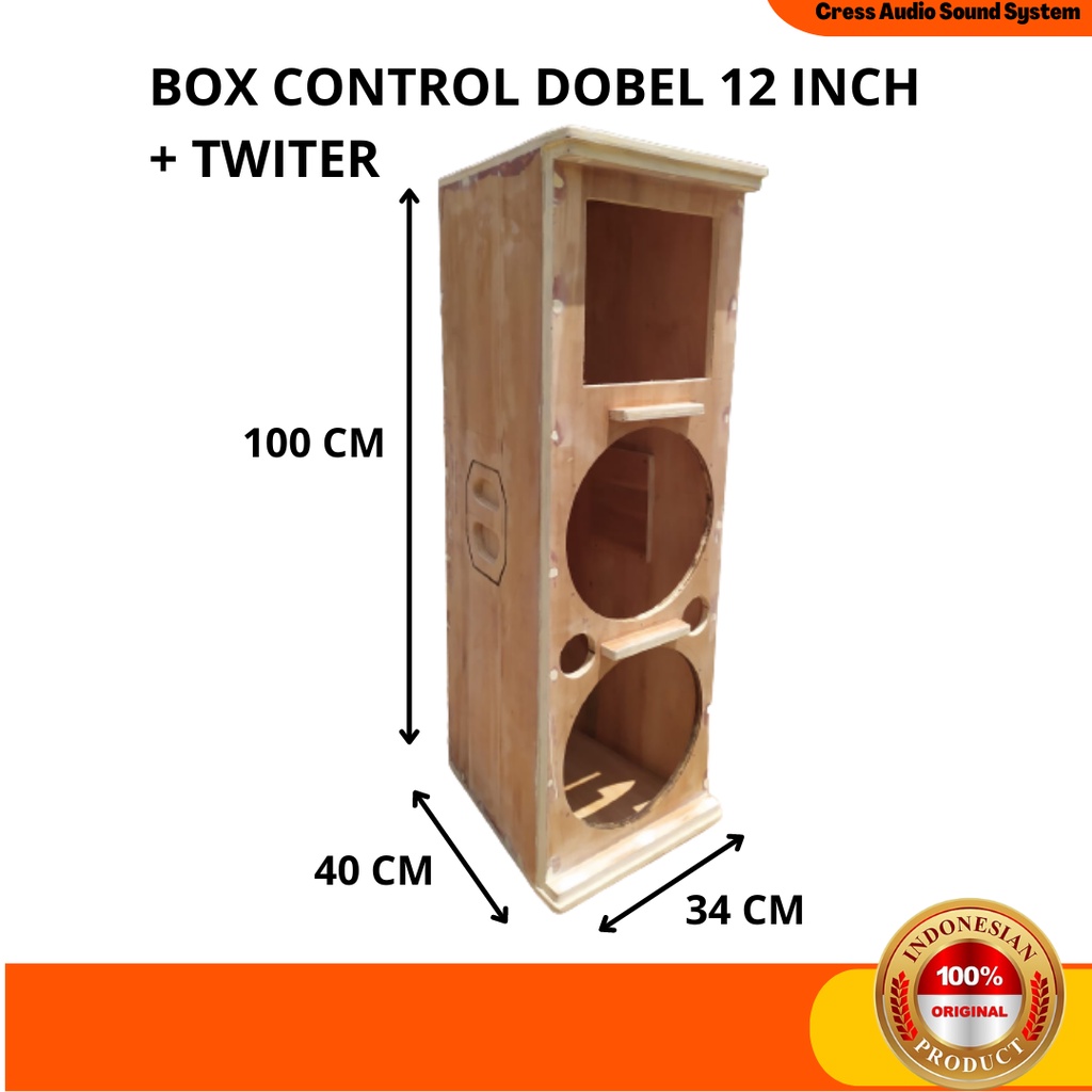 Box SR Speaker Dobel 12 Inch Plus Twiter Papan Triplek