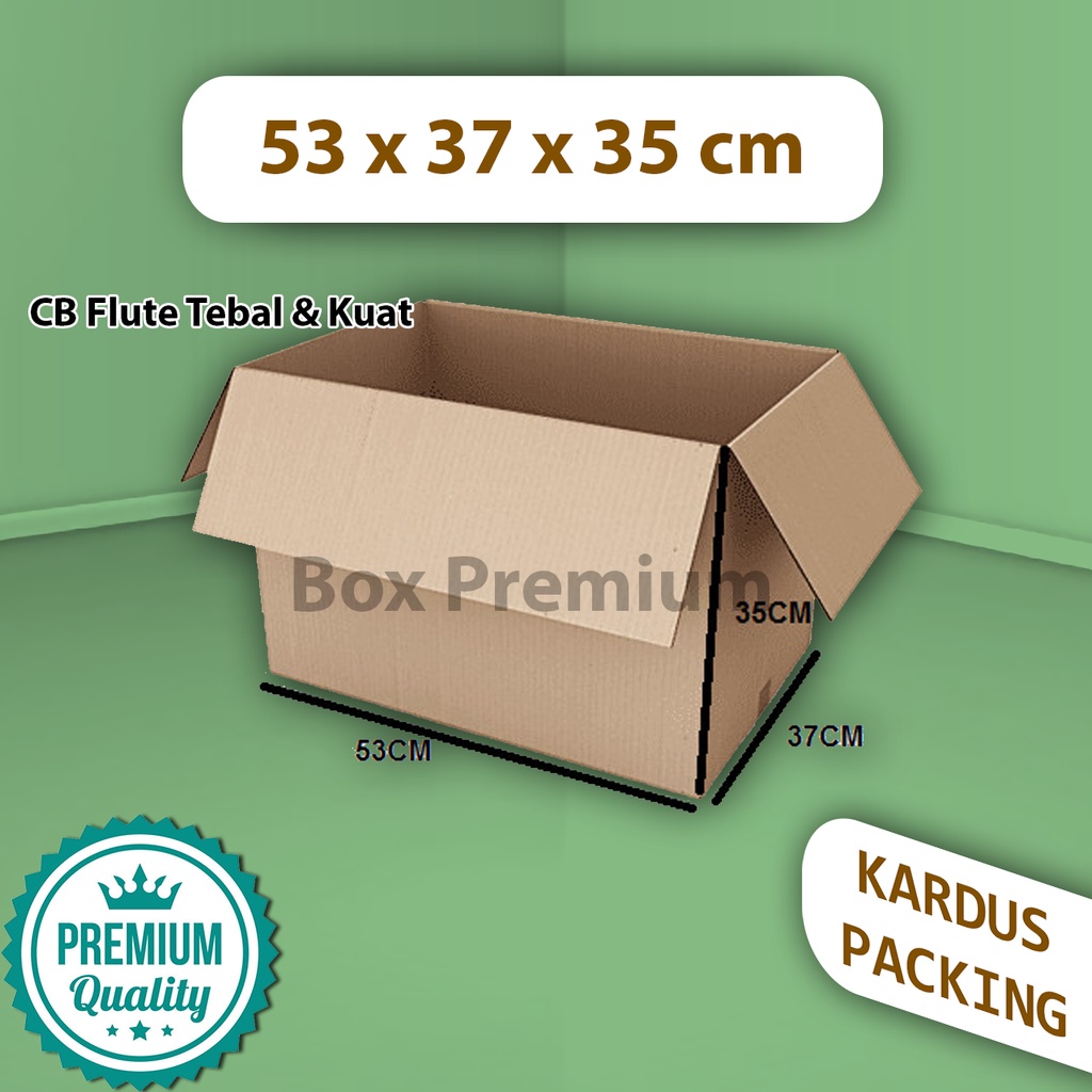 

(MIN ORDER 5 pcs) Kardus Dus Box Packing Pindahan BESAR 53x37x35CM DOUBLEWALL Polos