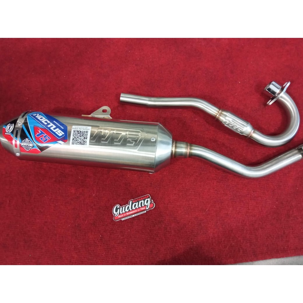 Knalpot Kenalpot Muffler Norifumi Noctus T5  STAINLESS BORE UP ORIGINAL KLX BIGFOOT DT CRF 150 WR 155