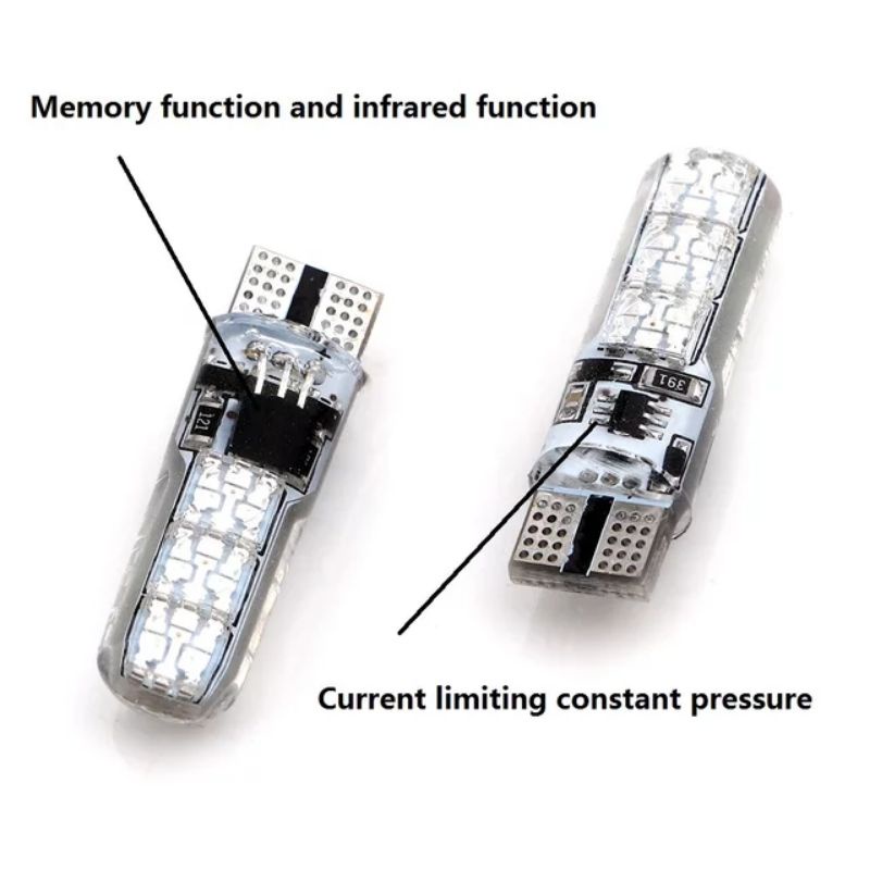 Lampu senja T10 Motor/Mobil Super Original Kualitas top 1 RGB Remot