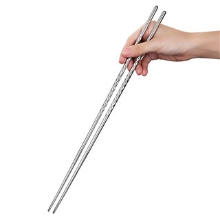 Sumpit Panjang  Alat Bantu Goreng Chopstick Stainless Steel 