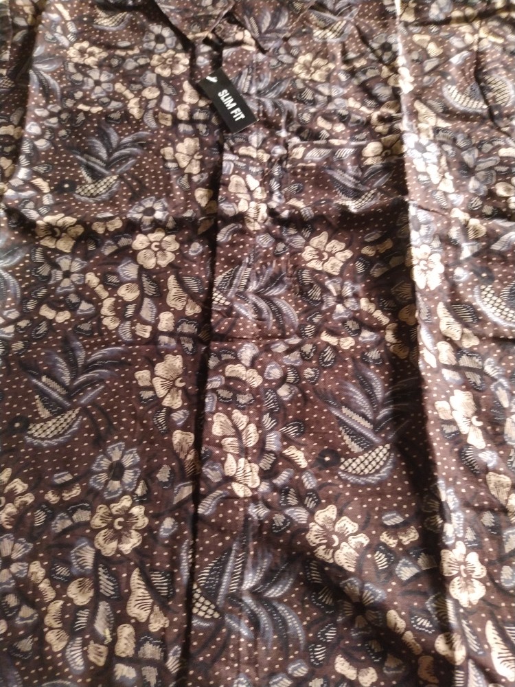 Batik Slimfit Pria Lengan Panjang Baju Batik Pria Modern