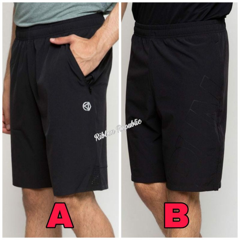 361 Degree Man Sport Knee Shorts Celana Pendek Olahraga Selutut Pria Gym Fitness Lari Sepeda Running