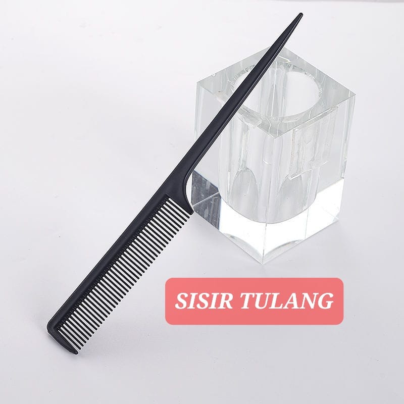 SISIR TULANG SALON SANGGUL KEPANG SASAK WIG IMPORT UJUNG RUNCING POINTED COMB