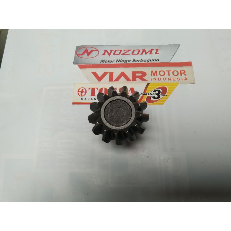 Pinion gear/Drive gear 13 T motor roda tiga gerobak tossa Viar dll