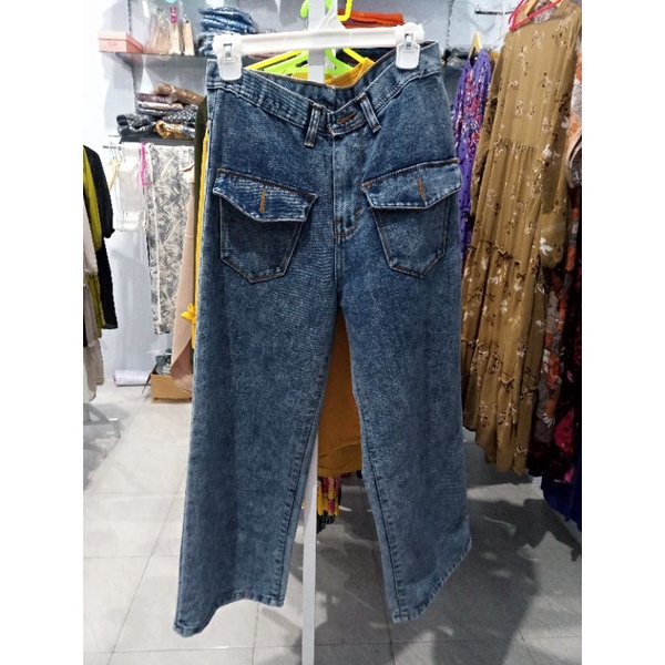 Kulot Jeans Saku depan PULL BEAR