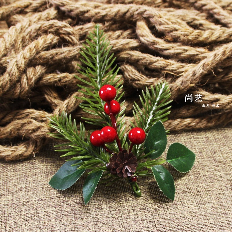 

Daun Ceri Bunga Pine Tusuk Rustic Hiasan Dekorasi Kado Parcel Hampers Natal Murah
