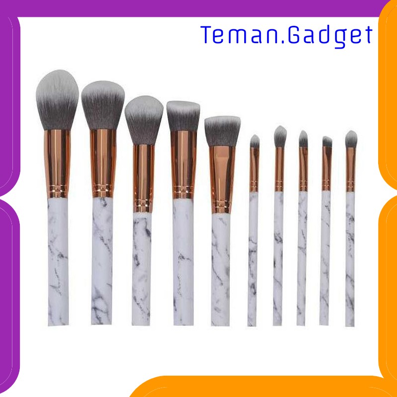 TC-FE083 MARBLE BRUSH MAKE UP 10 SET