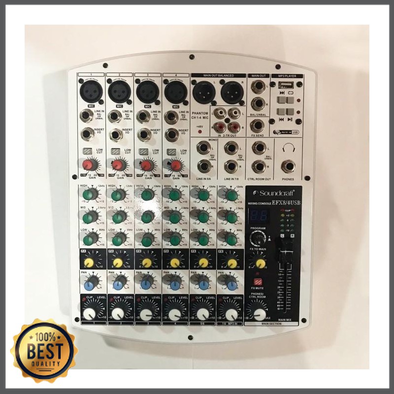 Mishad Shop -  Mixer Soundcraft EFX 8 4 USB EFX8 4USB EFX 8 4USB GU-5117-1284
