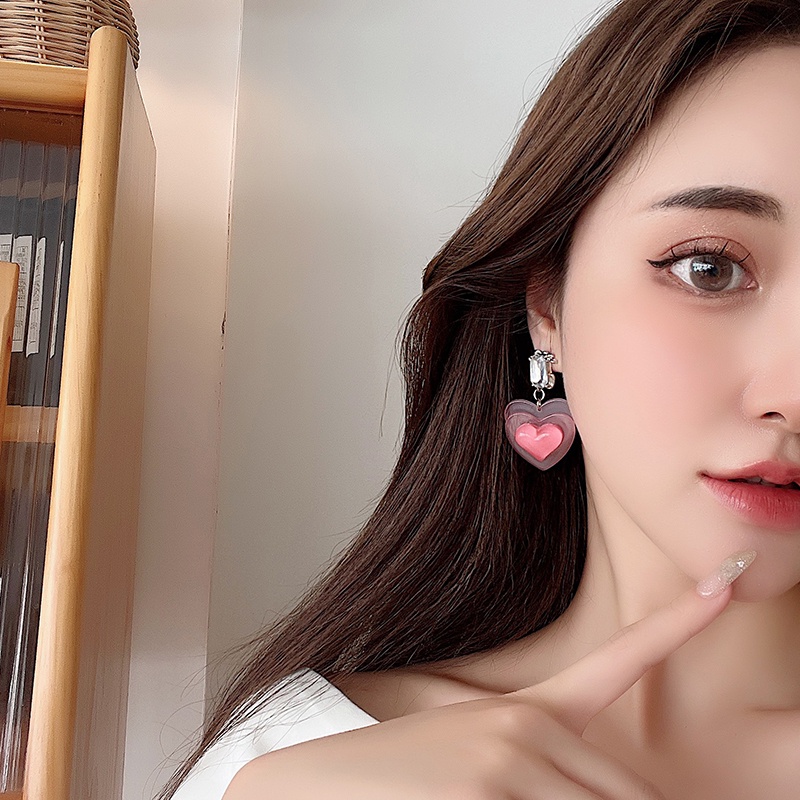 Anting Bentuk Hati Untuk Aksesoris