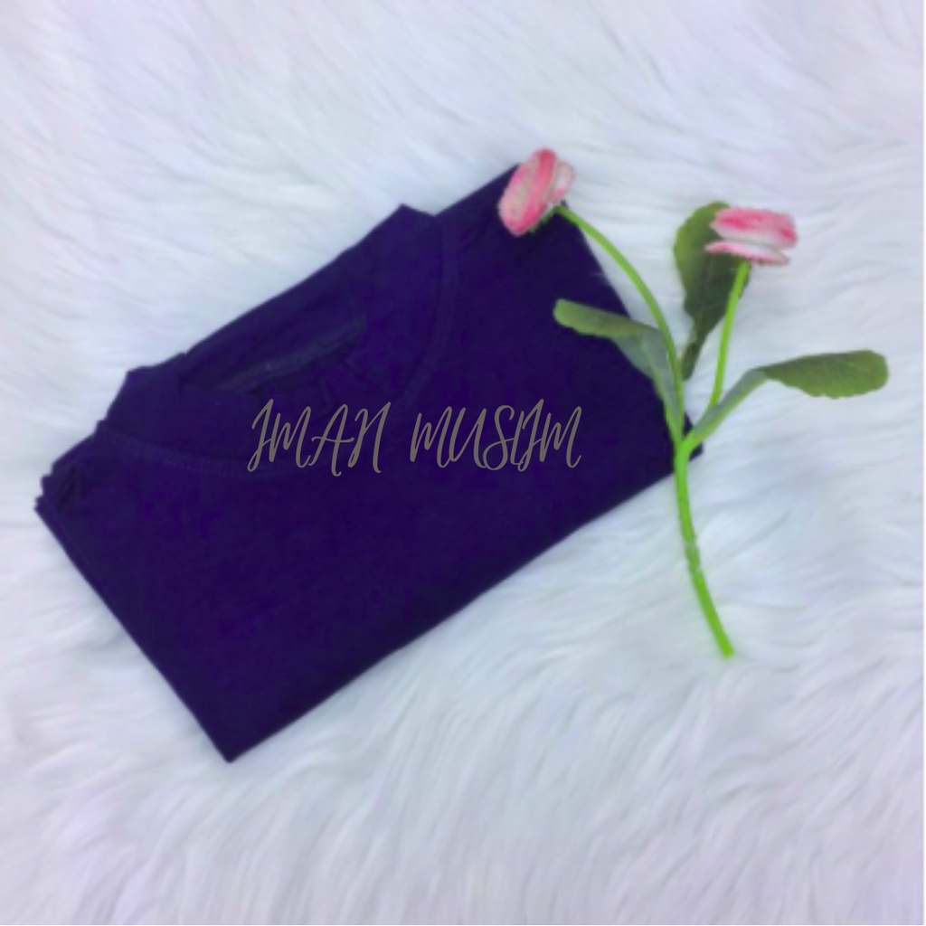 Manset Kaos Tanpa Lengan Inner Buntung Spandek Premium Turtleneck-NAVY