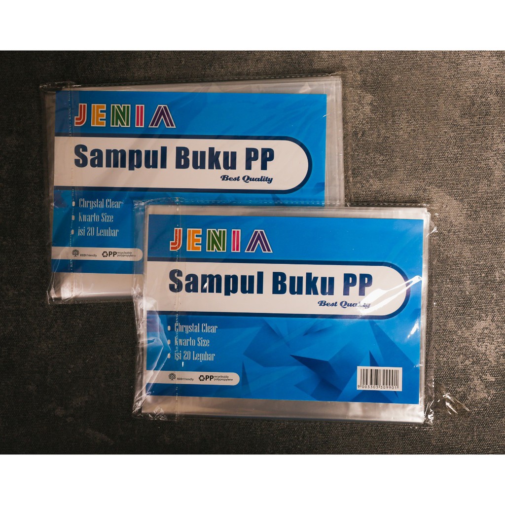 Sampul Buku Plastik Kwarto dan Boxy 20 lembar