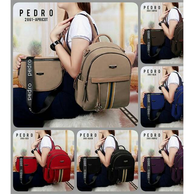 Backpack Pedro Set Sling Bag 2861