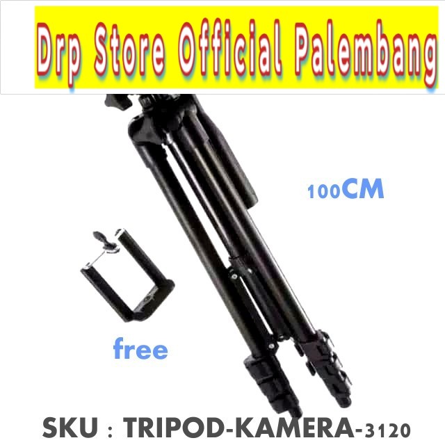 Tripod TF-3120 Black Edition - Tripod Kamera 3120 Free Holder U