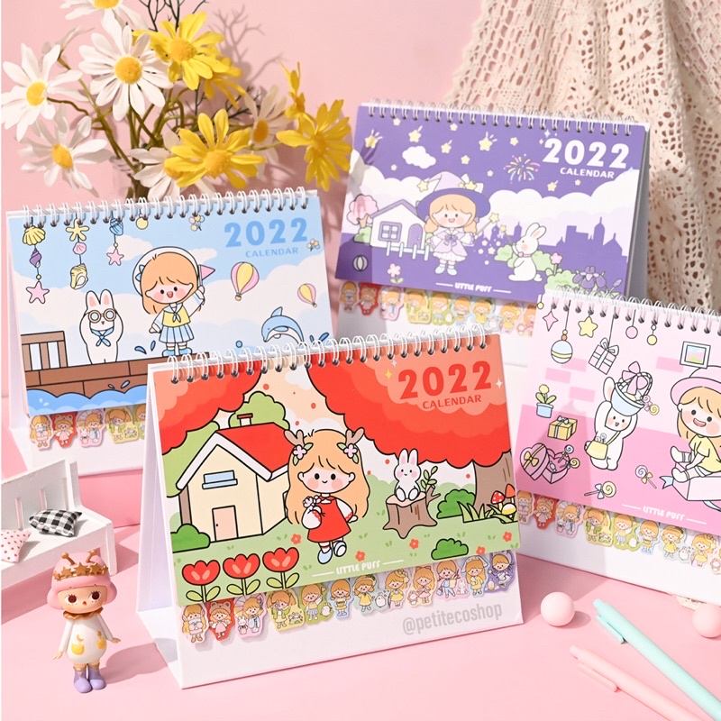 

Little Girl 2022 Calendar Kalender Meja Duduk Korea