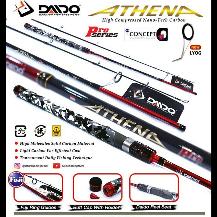 Joran daido athena pro series 180 joran carbon solid fuji ring