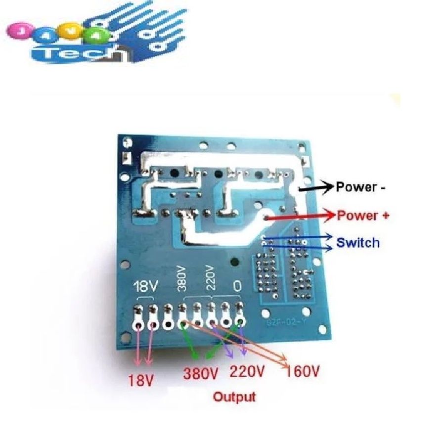 Modul Inverter DC 12V-24V to AC 18V/220V/380V 500W