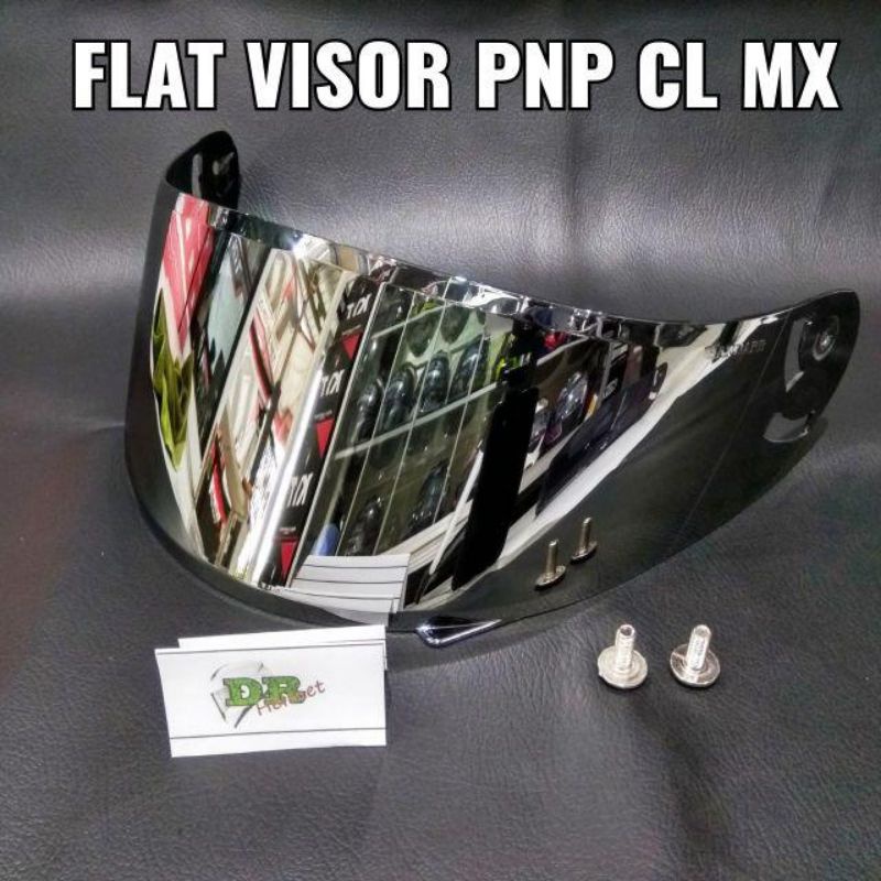 COD flat visor pnp ink cl max iridium gold  / silver / blue / hitam / bening / rainbow / iridium