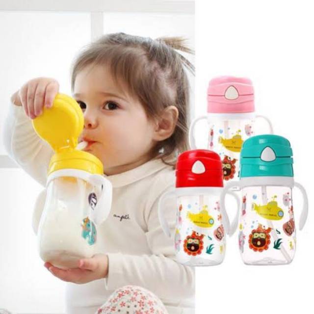 Marcus &amp; Marcus TRITAN STRAW BOTTLE : Botol Anak Susu Jus