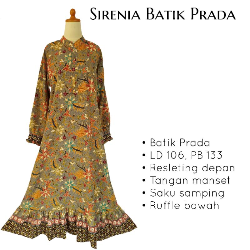 Gamis Rempel Batik Prada