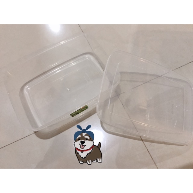 Kotak Plastik Bening Multipack Small / Medium - 3500 ml