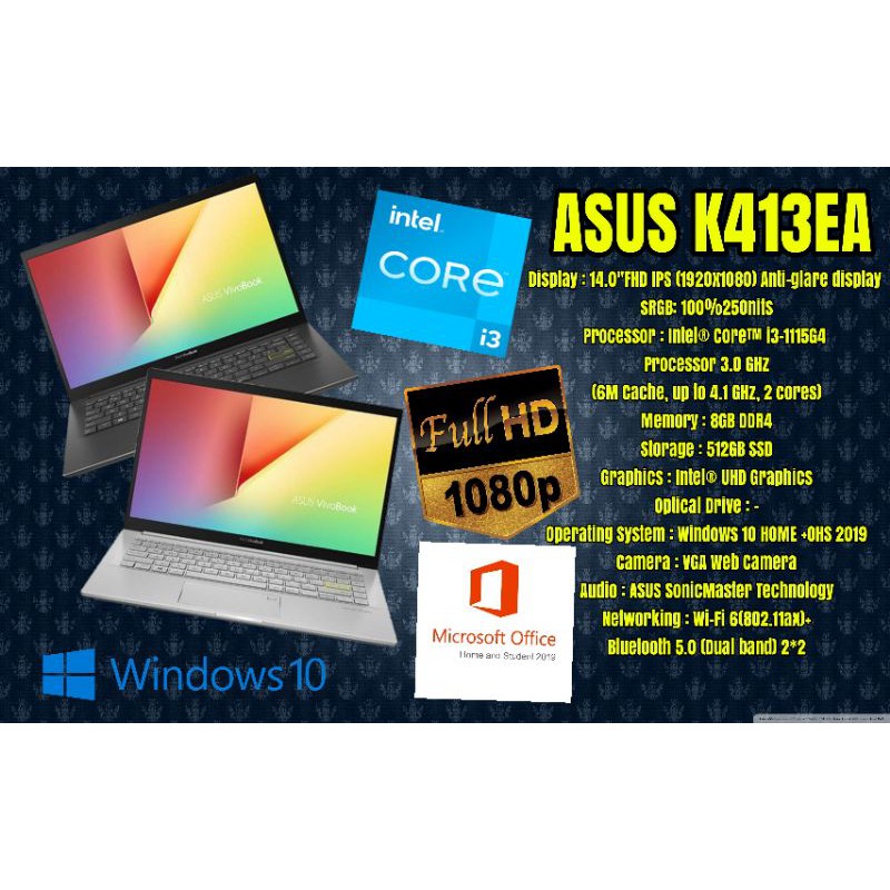 ASUS K413EA I3-1115G4 /8GB /SSD512GB
