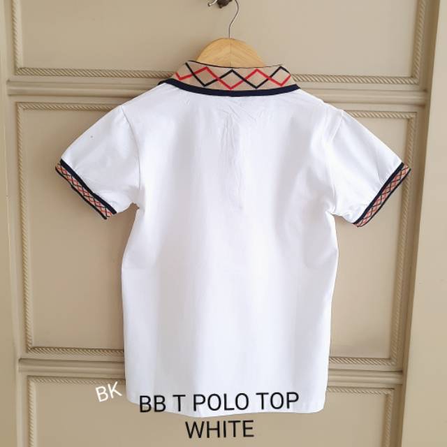 KAOS POLO ANAK IMPORT MOTIF BB HITAM KUNING MERAH PUTIH BAHAN ADEM KUALITAS BAGUS