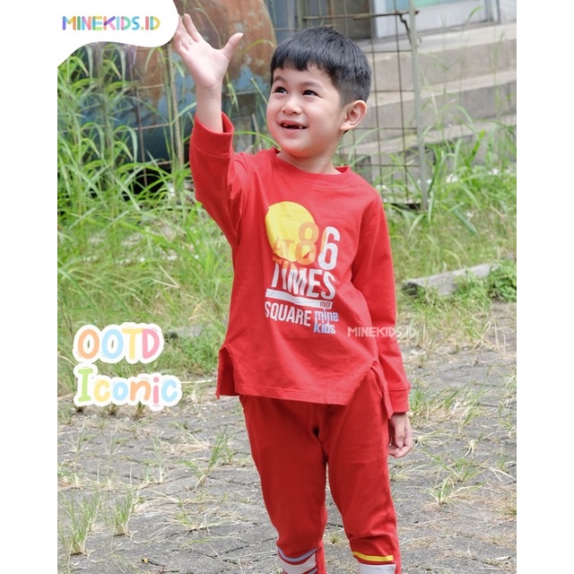 Setelan Anak Casual Iconic Minekids Set Casual
