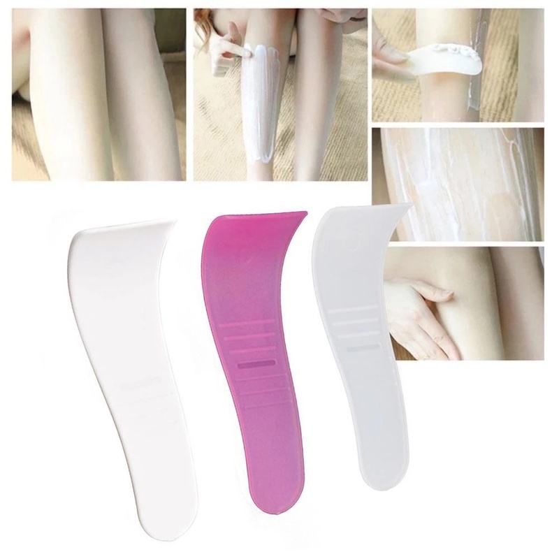 [Random Color][ 1PC Special Depilatory Scraper][ Mini Cosmetic Spatula Scraper][Remover Scoop][Makeup Mask Cream Spoon ]