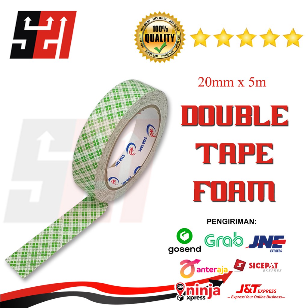 

Double Tape Foam Putih EVA BATIK Star TapeMurah
