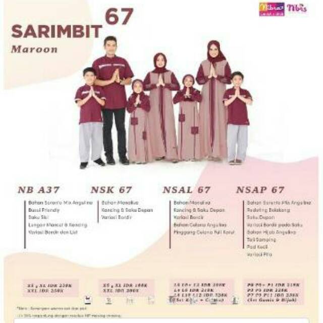 Gamis Nibras NB A37 Serimbit terbaru 2020