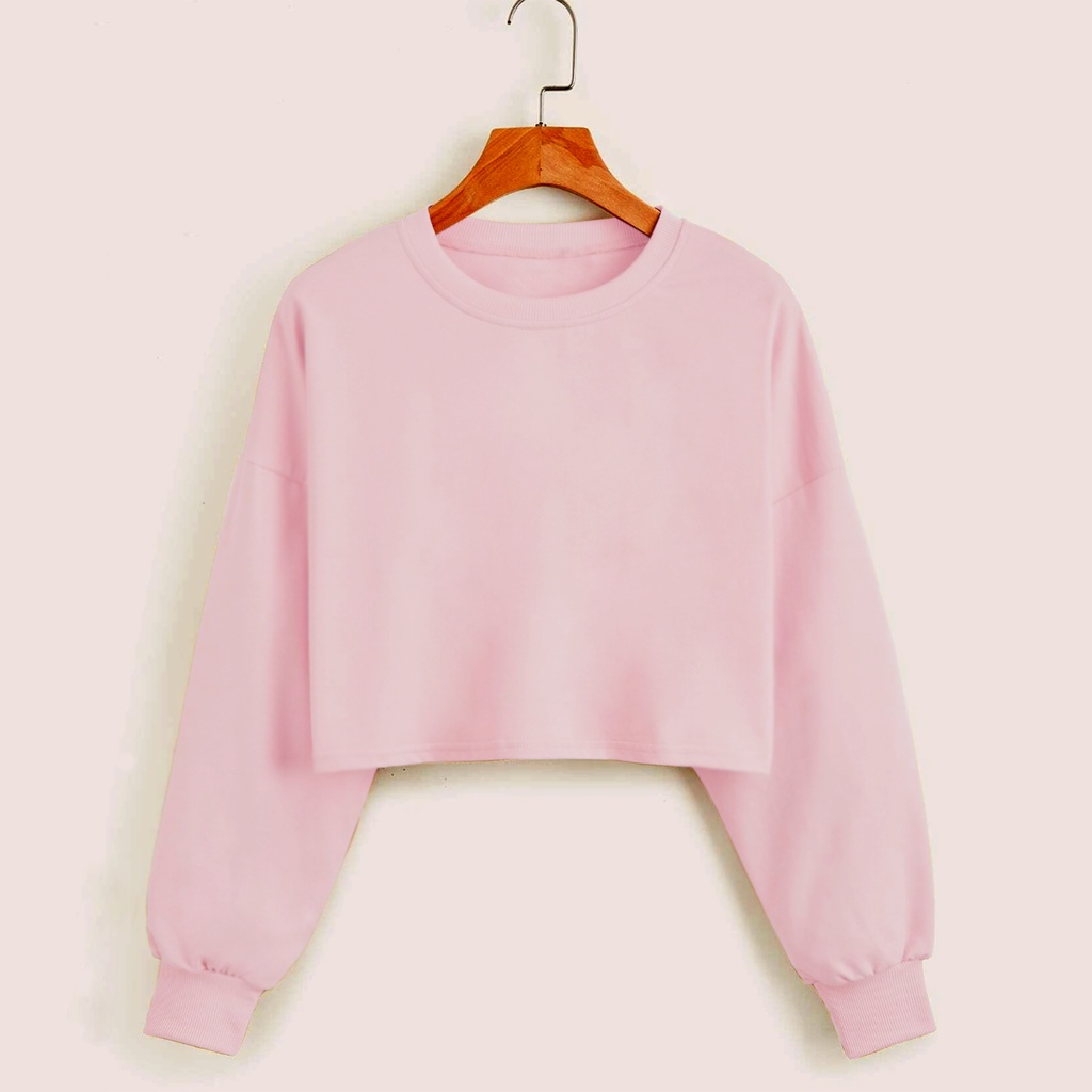 Sweater croope wanita CROP RAWIS | SWEATER CROP MURAH WANITA