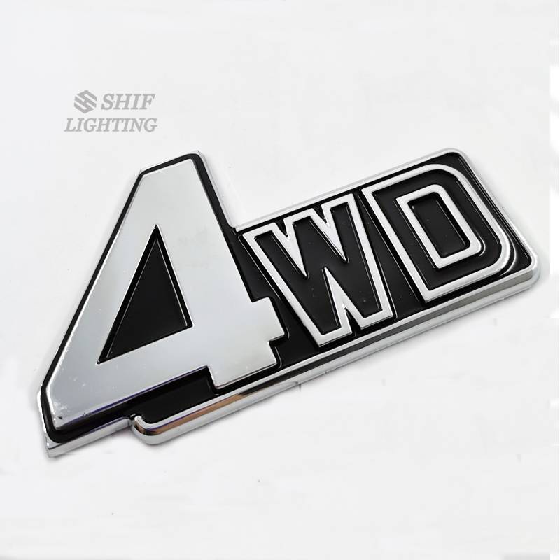 1pc Stiker Emblem Logo 4WD Bahan ABS Untuk Bagasi Belakang Mobil Mitsubishi Pajero V31