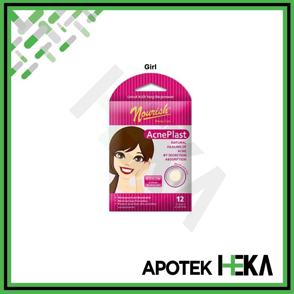 Nourish Acne Plast isi 12 Boy / Girl - Plaster Menghilangkan Jerawat (SEMARANG)