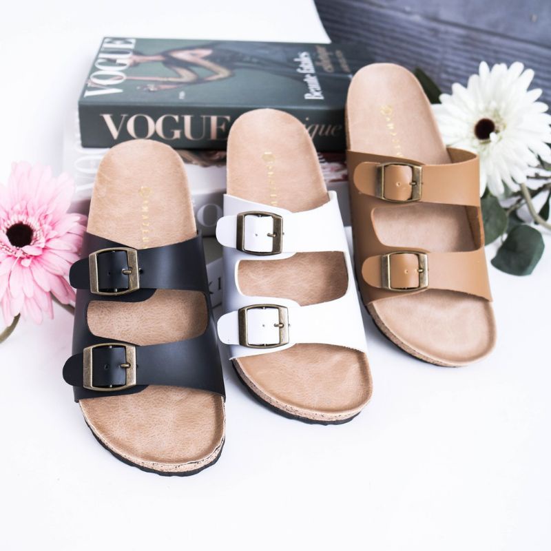 Sendal Wanita Footbed / Sendal Wanita Slip on