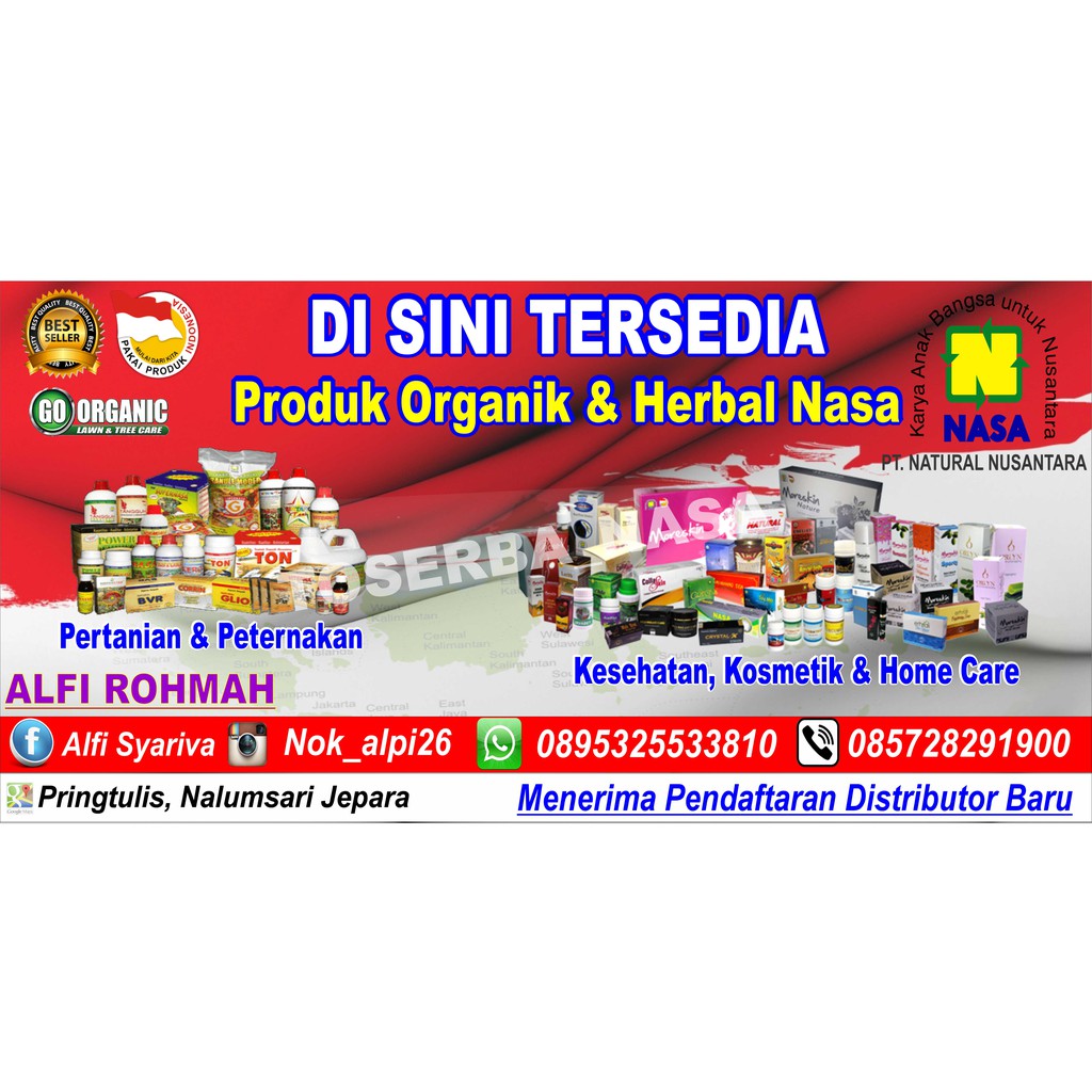 Spanduk Nasa Mmt Nasa Baner Nasa 3 Meter Free Desain Gratis Desain Shopee Indonesia