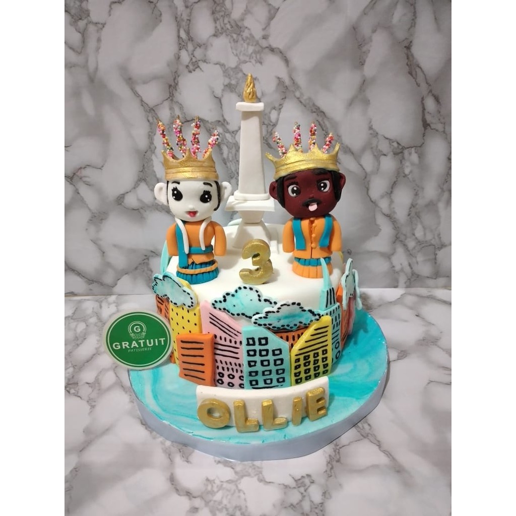 

kue ulang tahun ondel-ondel 15cm