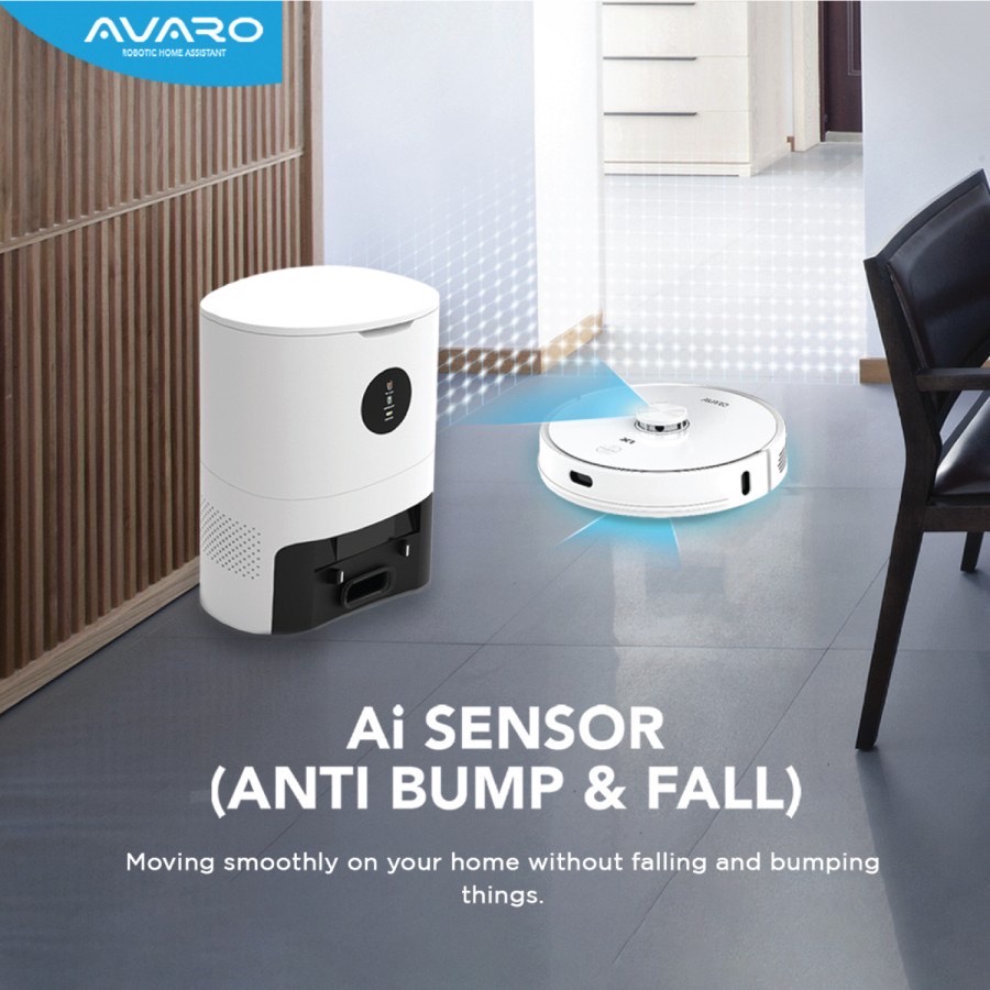 Avaro X1 Mop Station Robot Vacuum Cleaner 2-in-1 Sweeping Mopping