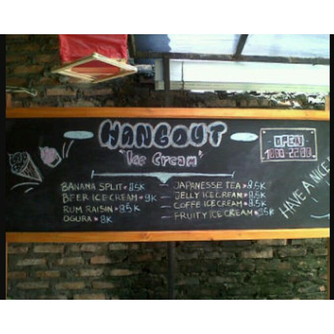 

60X120Cm Paling Murah Papan Menu Cafe Resto Papan Tulis Kapur