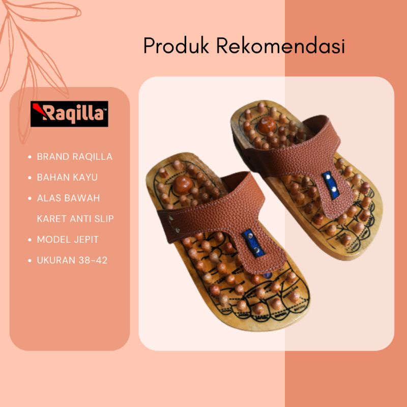 Sandal Kesehatan Kayu Jepit Sendal Terapi Alas Kaki Rematik Refleksi Repleksi Reflexi Akupuntur