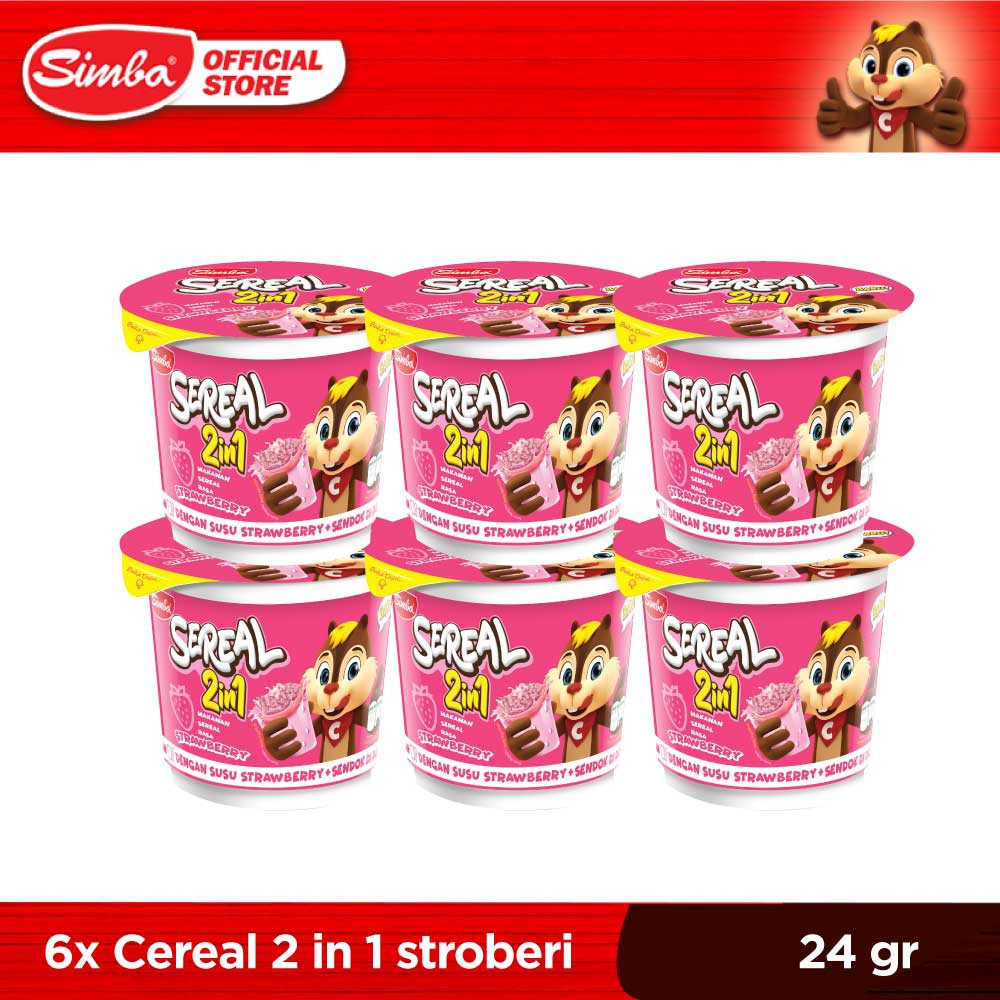 Choco Chip Sereal Simba 2in1 Rasa Strawberi 24 Gr X 6 Pcs Shopee Indonesia