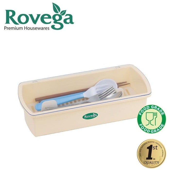 Rovega Kotak Tempat Sendok Garpu Spoony Cutlery Holder Box CHS-1018CR